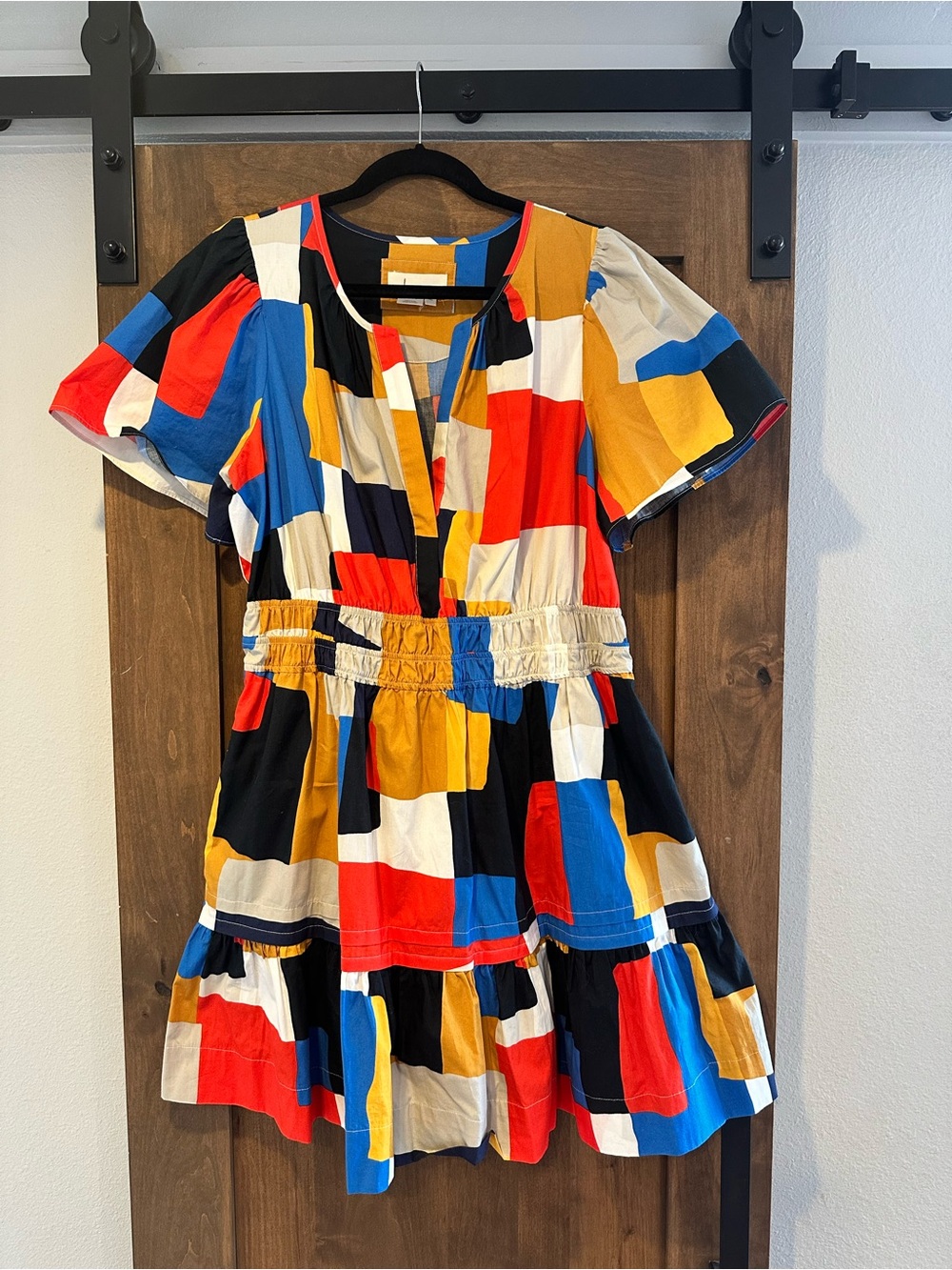 Colorblock Short Sleeve Dress - Multicolor Anthropologie
